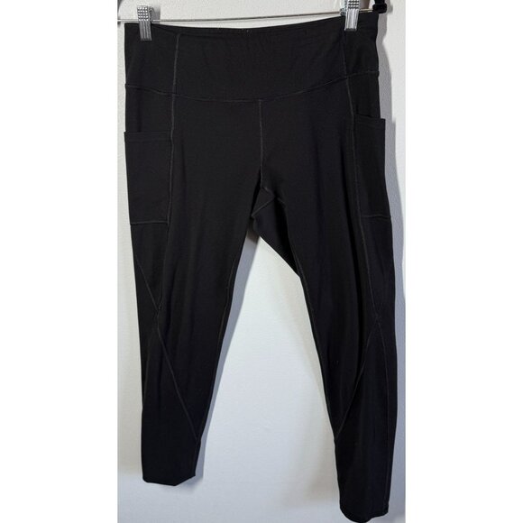 Healthyoga Womens High Waist Tummy Control Leggings Black Large Activewear Full - Picture 1 of 12